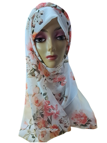 PRINTED CHIFFON SCARF