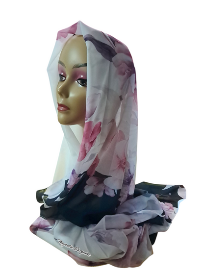 PRINTED CHIFFON SCARF