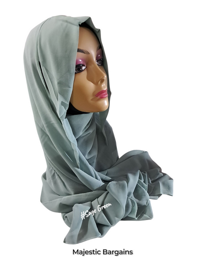 CHIFFON TIEBACK SCARF