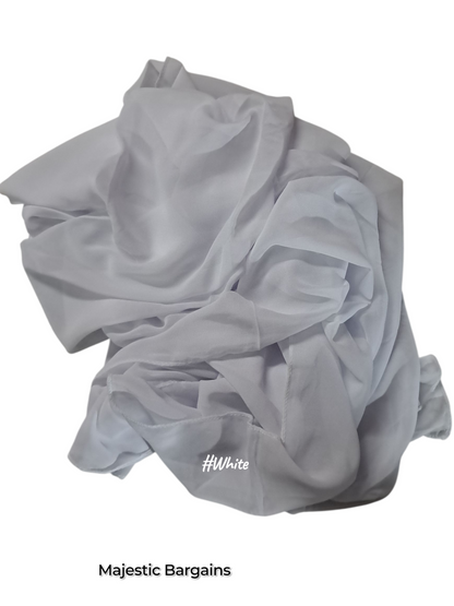 CHIFFON TIEBACK SCARF