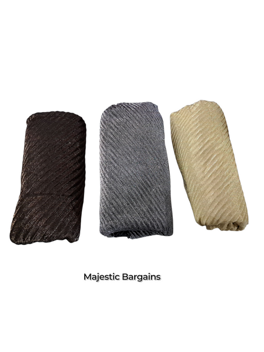 SHIMMER PLEATED SCARF
