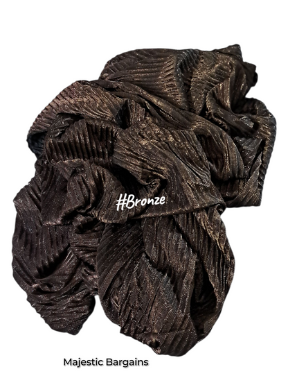 SHIMMER PLEATED SCARF