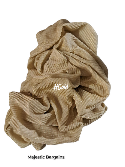 SHIMMER PLEATED SCARF