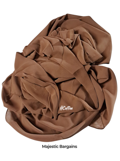 CHIFFON TIEBACK SCARF