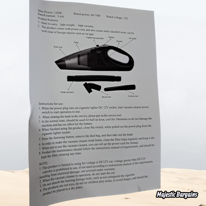 CAR VACUUM CLEANER 60W-70W