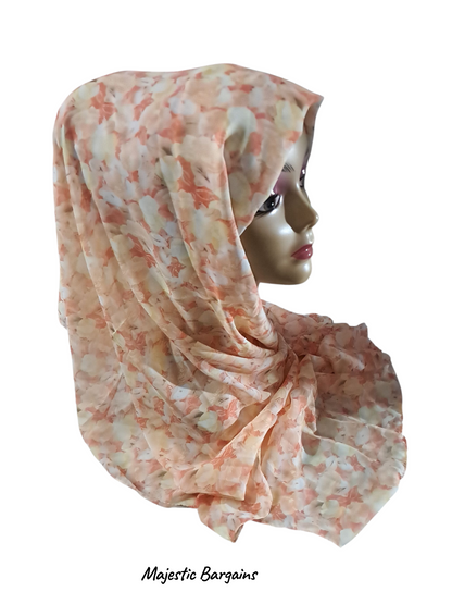 PRINTED CHIFFON SCARF