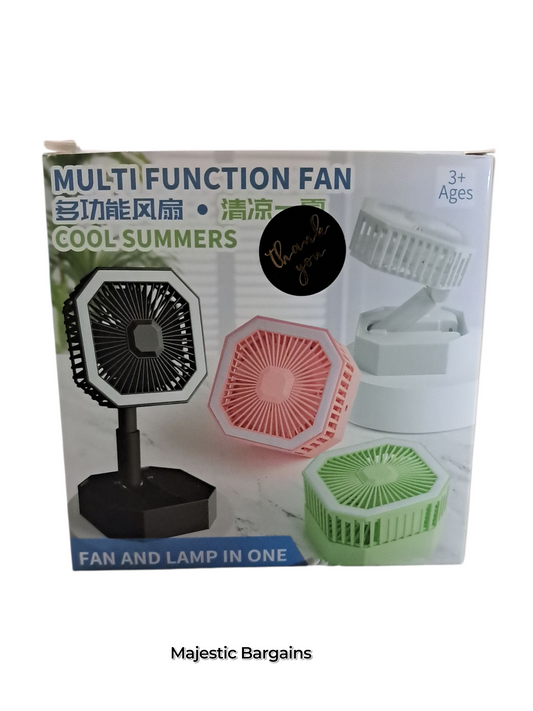 2in1 RECHARGEABLE FAN & LAMP