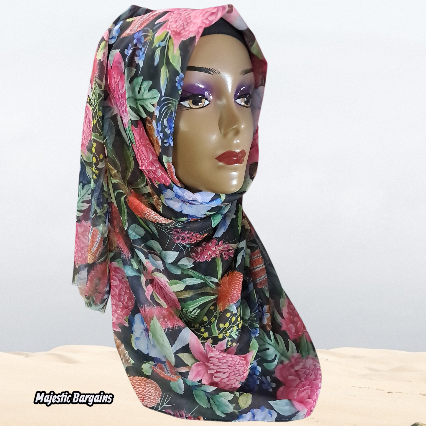 PRINTED SOFT COTTON LONG SCARF