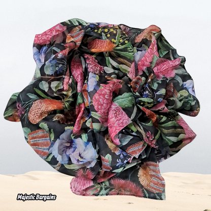 PRINTED SOFT COTTON LONG SCARF