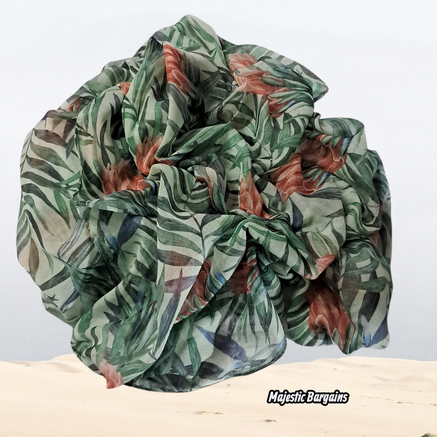 PRINTED SOFT COTTON LONG SCARF