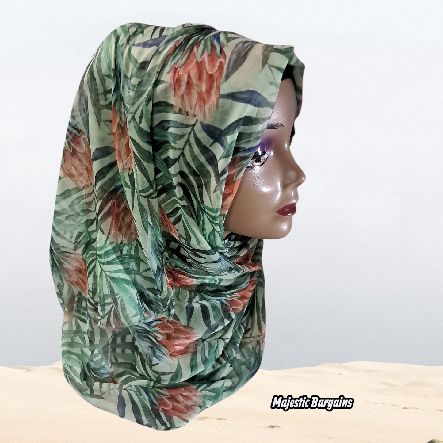 PRINTED SOFT COTTON LONG SCARF