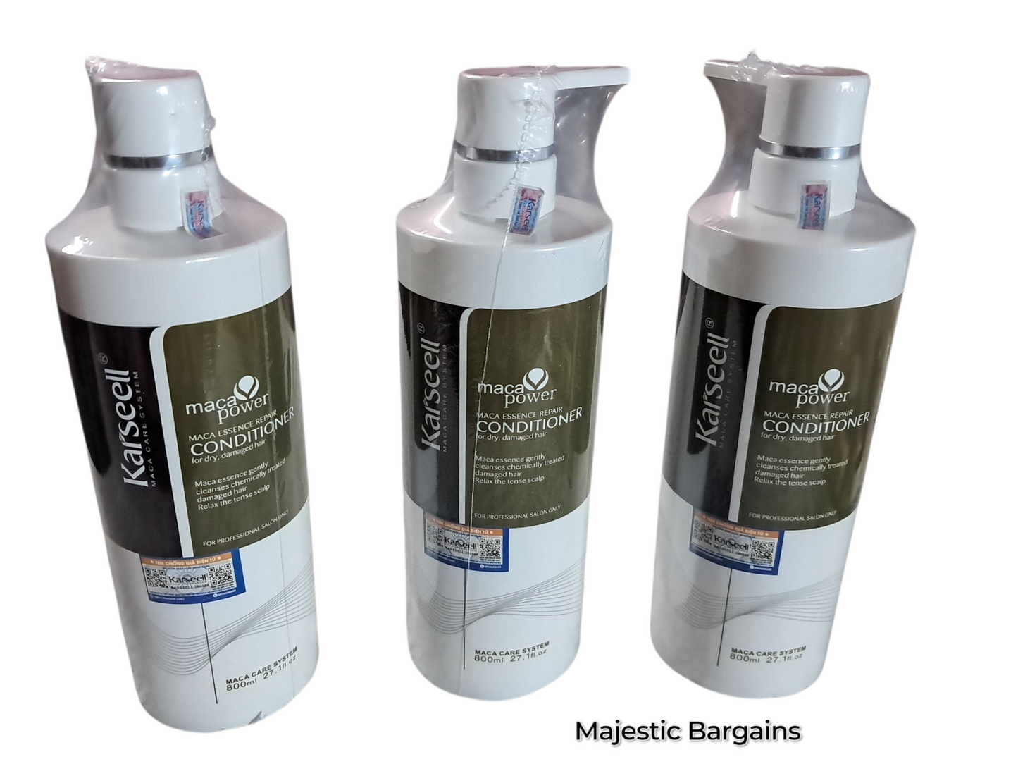 KARSEEL SHAMPOO/ CONDITIONER 800ML