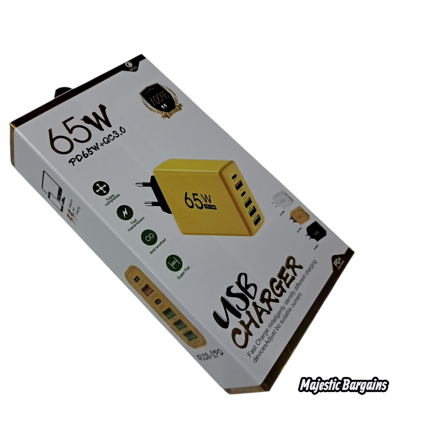 65W- 4 USB CHARGER