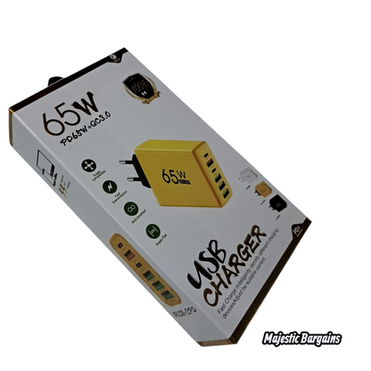 65W- 4 USB CHARGER