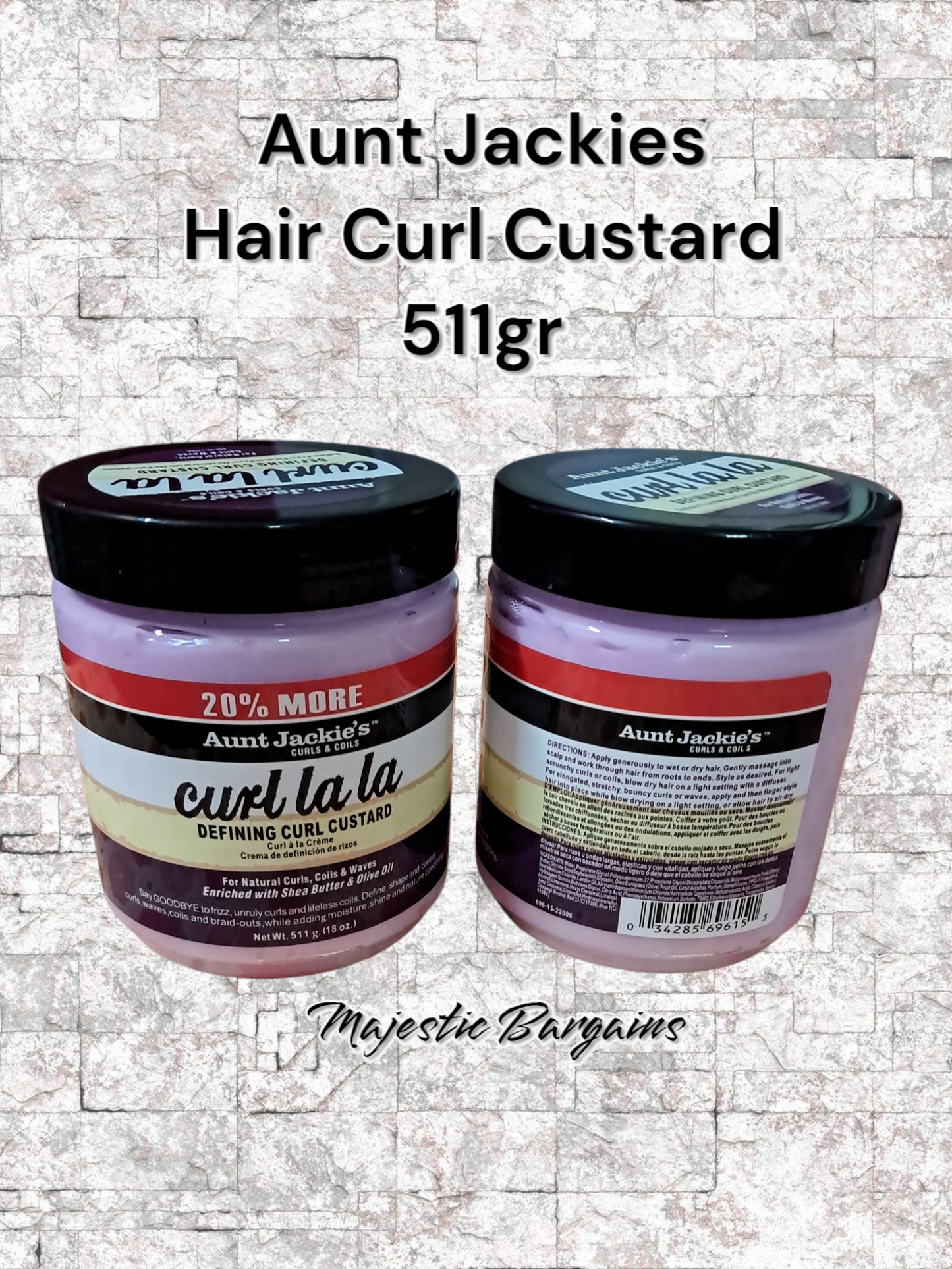 AUNT JACKIES HAIR CURL CUSTARD 511g