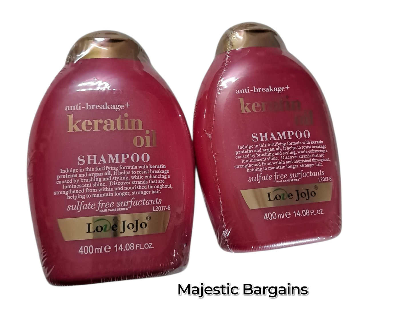 KERATIN OIL SHAMPOO/ CONDITIONER 400ML