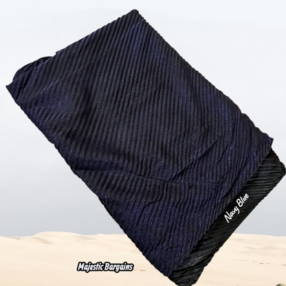 SHIMMER PLEATED SCARF