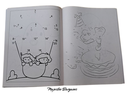 DOT TO DOT COLOURING BOOK
