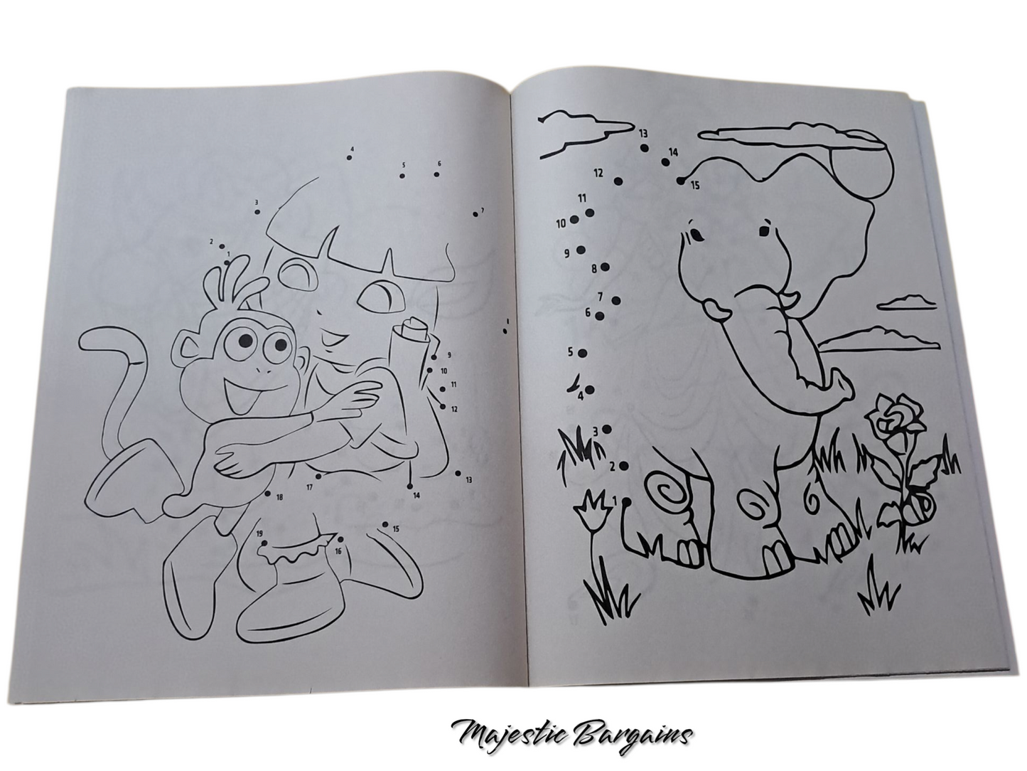 DOT TO DOT COLOURING BOOK