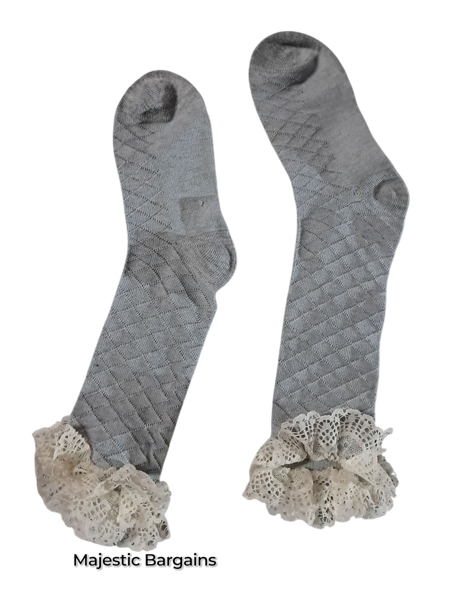 KIDDIES LONG SOCKS WITH LACE FRILL