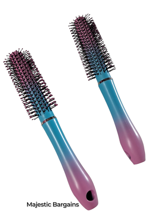 MULTICOLOR ROUND HAIR BRUSH