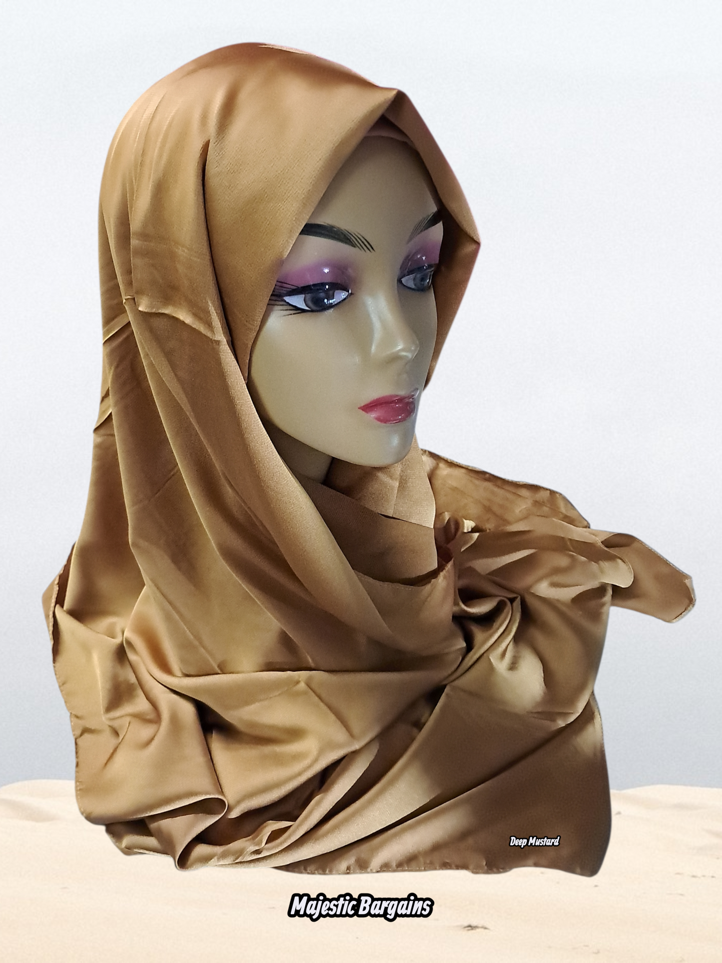 VISCOSE SATIN LONG SCARF
