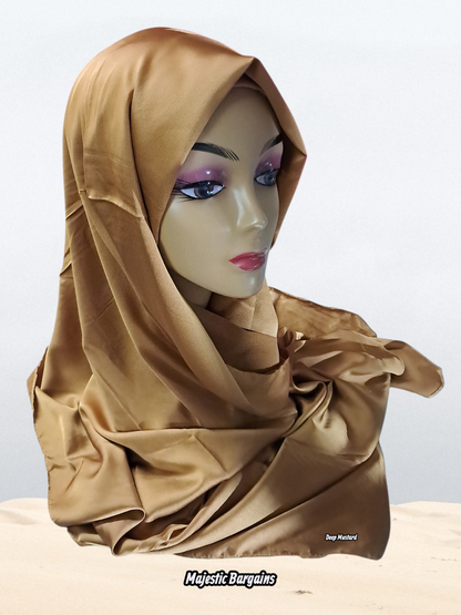VISCOSE SATIN LONG SCARF