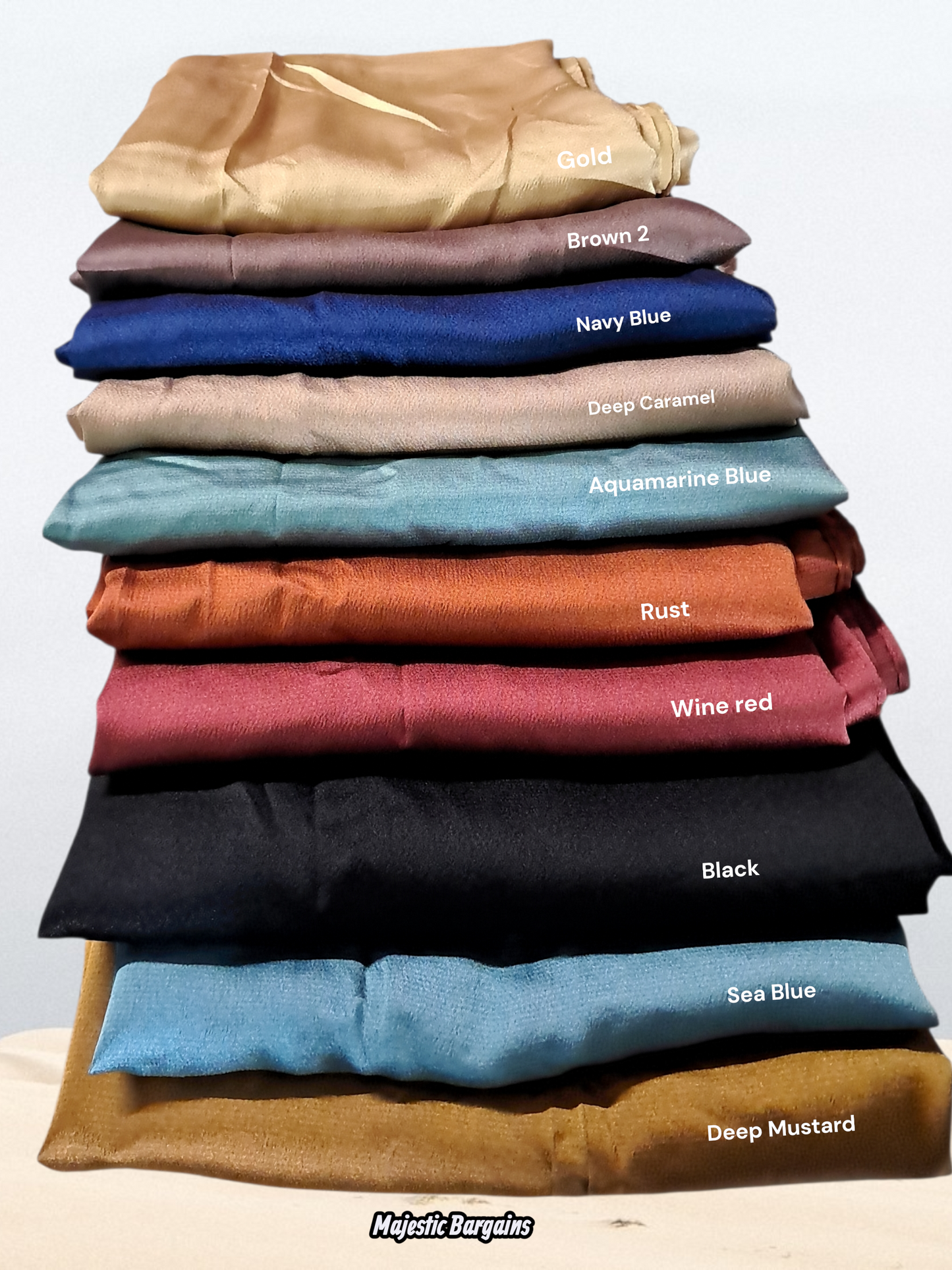 VISCOSE SATIN LONG SCARF