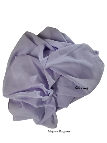 PLAIN CHIFFON SCARF
