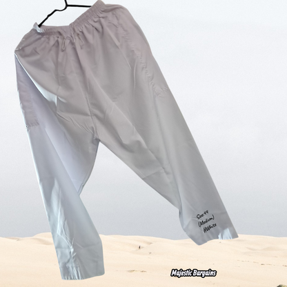 MEN'S DRAWSTRING PANTS WITH ZIPS