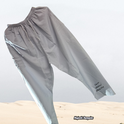 MEN'S DRAWSTRING PANTS WITH ZIPS