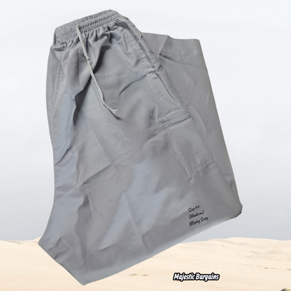 MEN'S DRAWSTRING PANTS WITH ZIPS