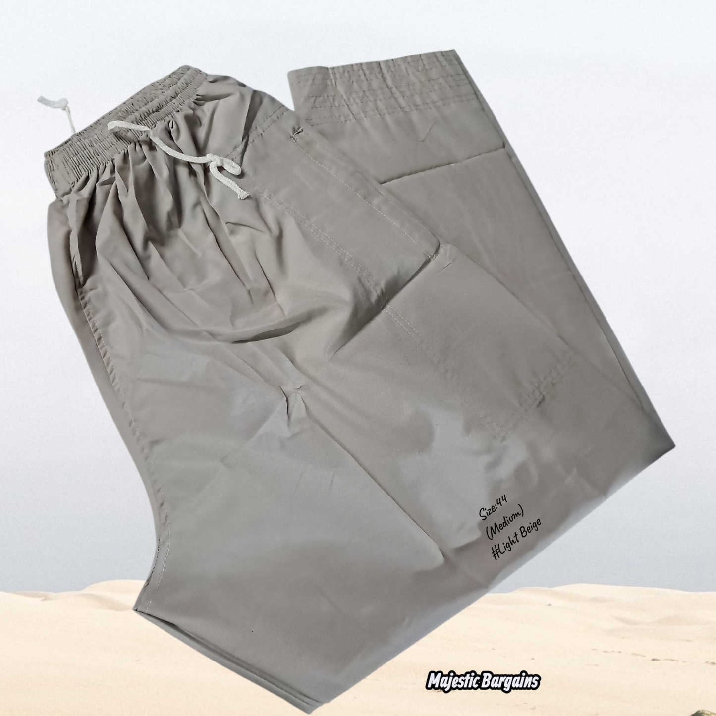 MEN'S DRAWSTRING PANTS WITH ZIPS