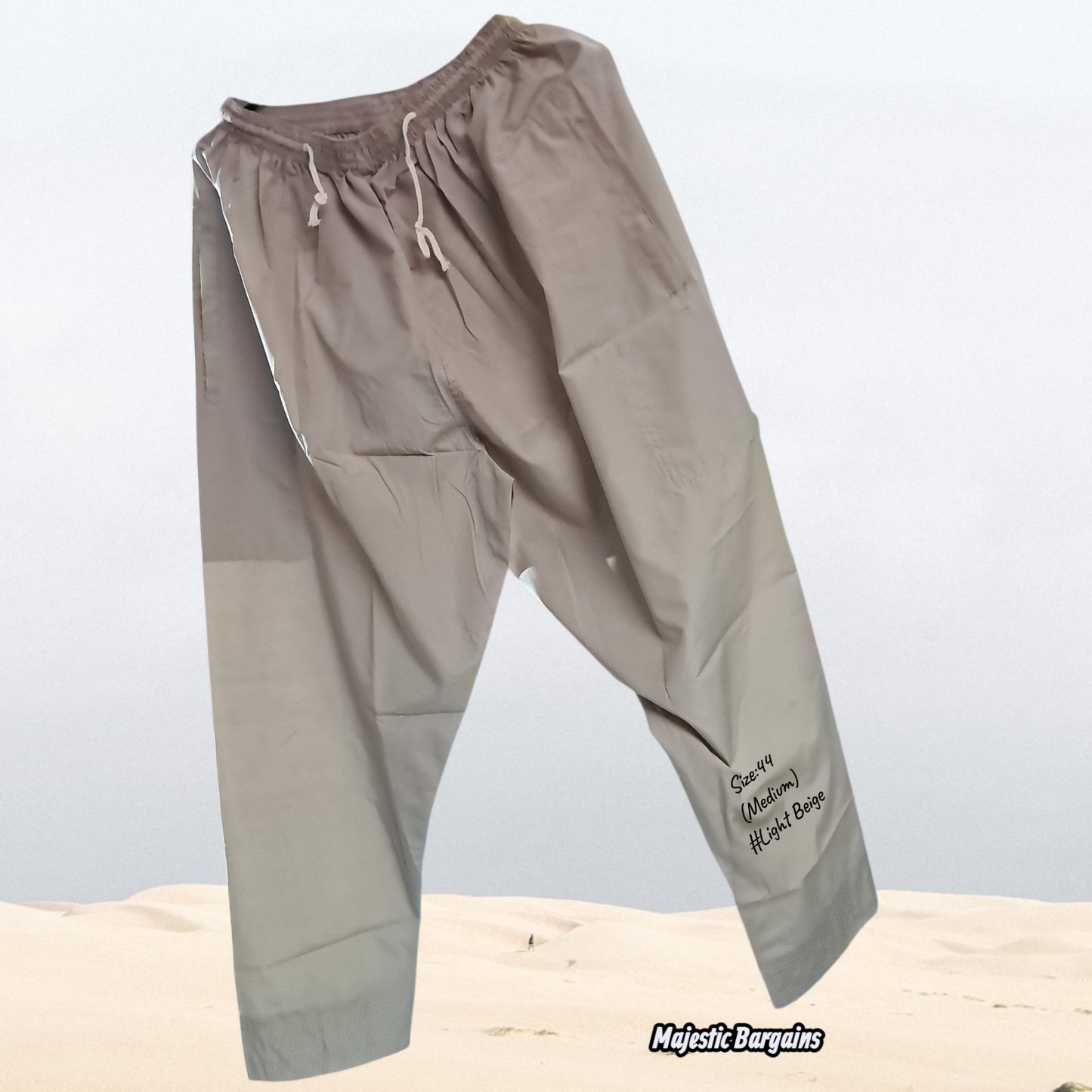 MEN'S DRAWSTRING PANTS WITH ZIPS