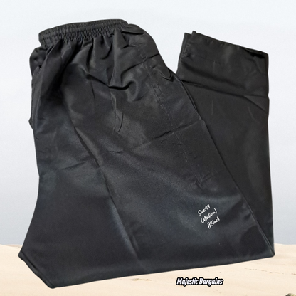 MEN'S DRAWSTRING PANTS WITH ZIPS
