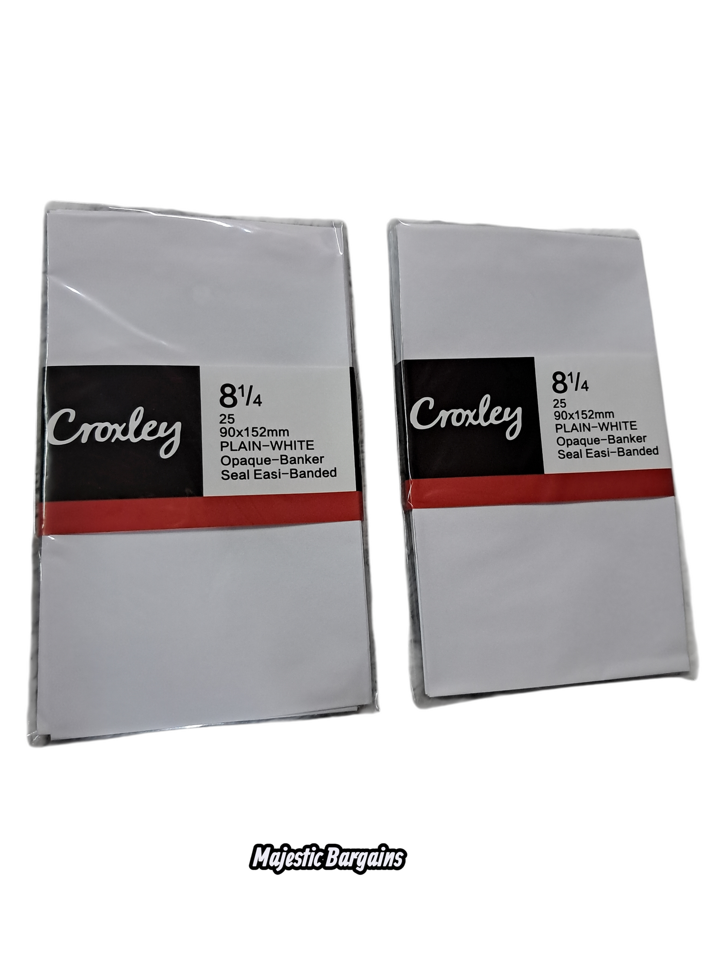 WHITE ENVELOPES (25s) 90x152mm