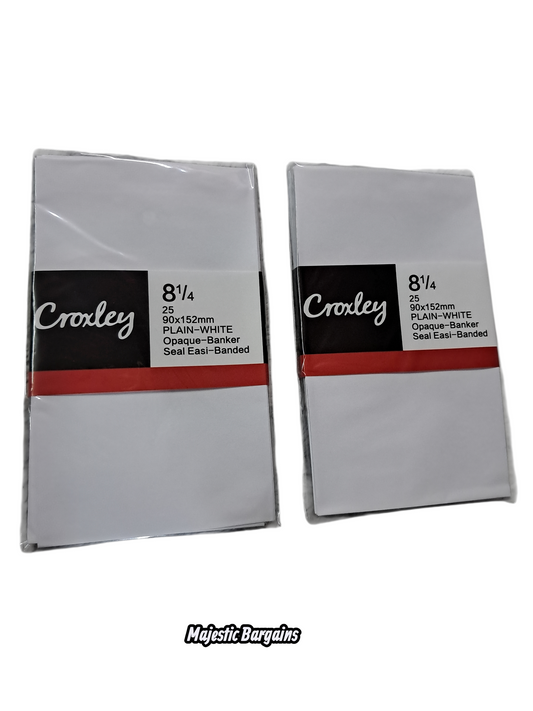WHITE ENVELOPES (25s) 90x152mm