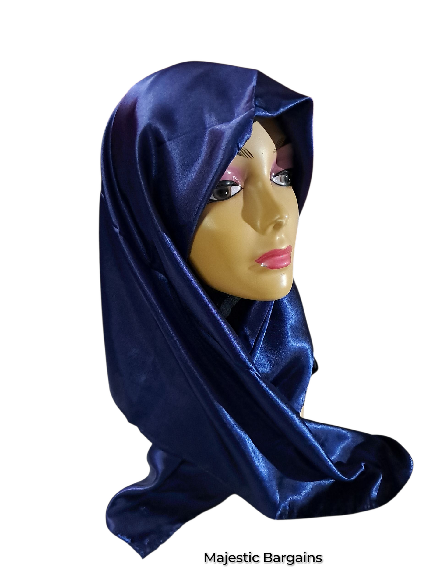 PLAIN SILK SQUARE SCARF 90X90cm