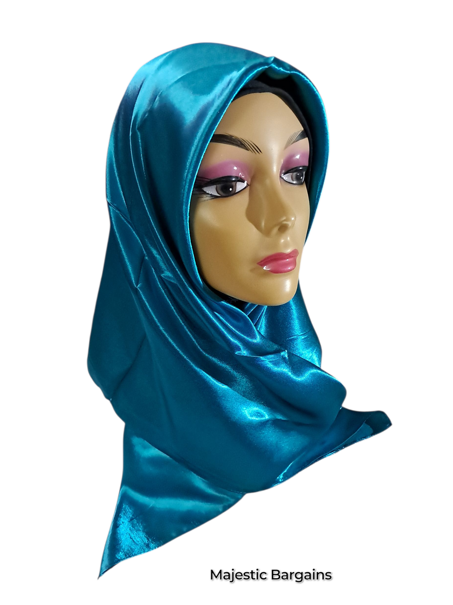 PLAIN SILK SQUARE SCARF 90X90cm