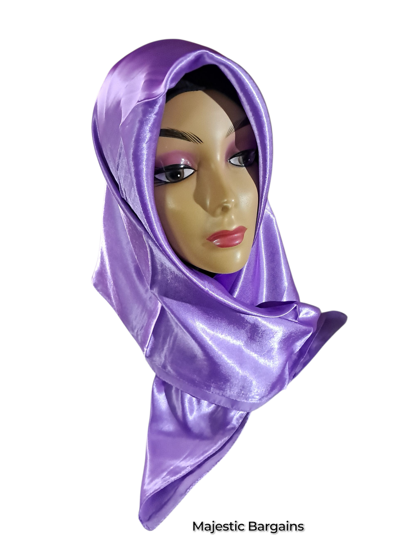 PLAIN SILK SQUARE SCARF 90X90cm