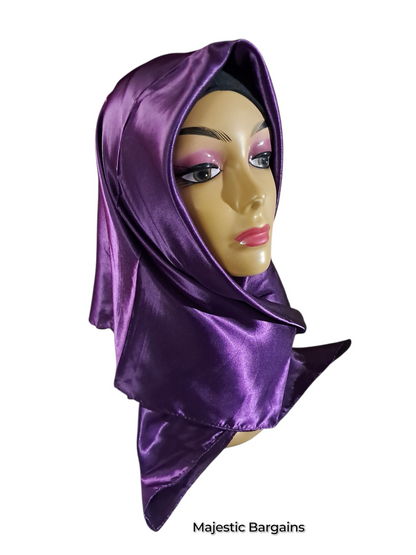 PLAIN SILK SQUARE SCARF 90X90cm