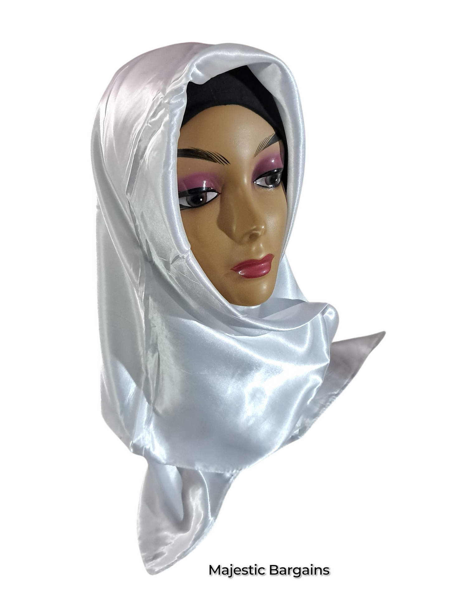 PLAIN SILK SQUARE SCARF 90X90cm