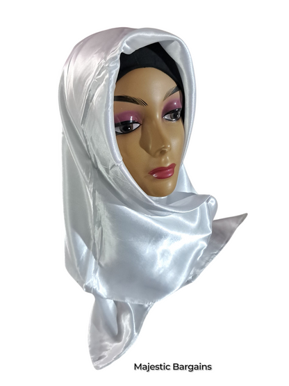 PLAIN SILK SQUARE SCARF 90X90cm