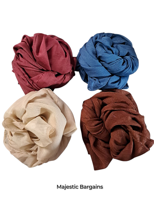 SHIMMER CHIFFON SCARF