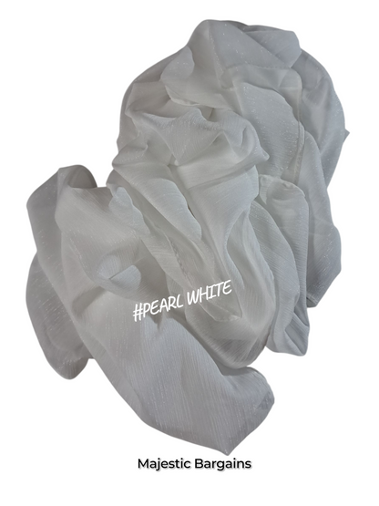 SHIMMER CHIFFON SCARF