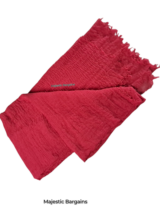 CRUSH COTTON SCARF